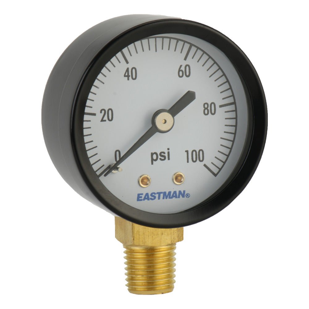 Manómetro de prueba de presión Eastman - Cara de 2 ″ - 100 PSI