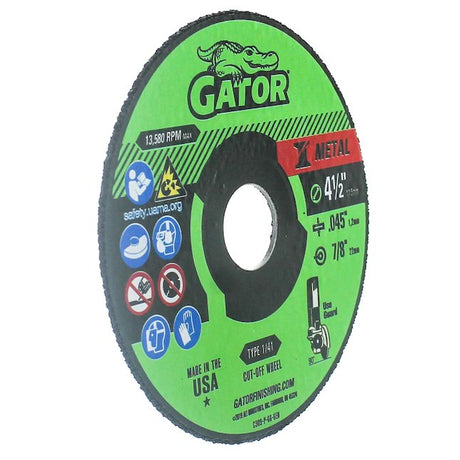 Gator 2er-Pack Aluminiumoxid 4,5-Zoll-Trennscheibe