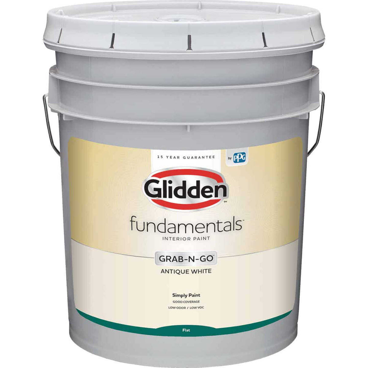 Glidden Fundamentals Grab-N-Go Flat (Antique White, 5-Gallon