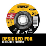 DeWalt  5-Pack Silicon Carbide 4.5-in-Grit Grinding Wheel