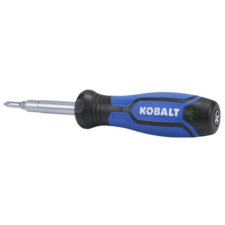 Kobalt  6 in 1 screwdriver Plastic Handle Multi-bit Screwdriver Set