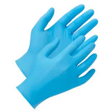 Guantes industriales de nitrilo sin polvo EQPT, azul, paquete de 150, 1 talla para la mayoría