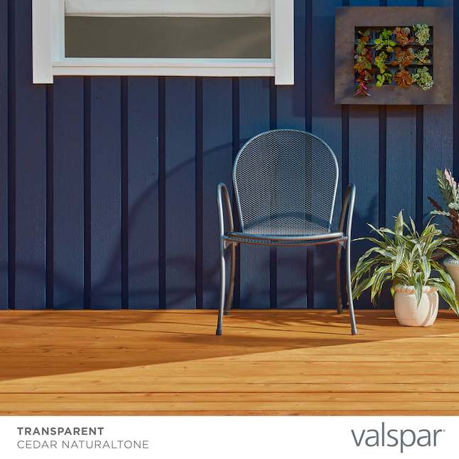 Valspar® Vorgetönter Cedar Naturaltone Transparenter Holzbeize und Versiegeler für den Außenbereich (1 Gallone)