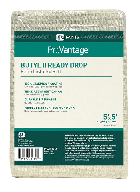 PPG ProVantage Butyl II Ready Drop Cloth (5-Ft x 5-Ft)