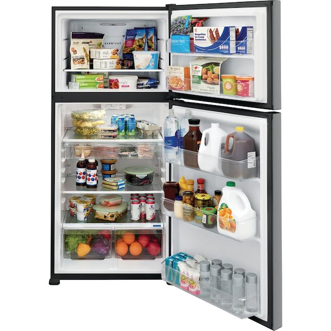 Frigidaire 20-cu ft Top-Freezer Glass Shelf Refrigerator (Stainless Steel)