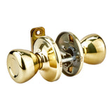 Kwikset Security Tylo Polished Brass Bed/Bath Privacy Door Knob