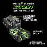 Motosierra eléctrica sin escobillas EGO POWER+ de 56 voltios y 16 pulgadas, 2,5 Ah (batería y cargador incluidos)