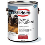 Glidden® Farm & Implement Interior/Exterior Grab-N-Go® Alkyd Enamel (White, 1-Quart)