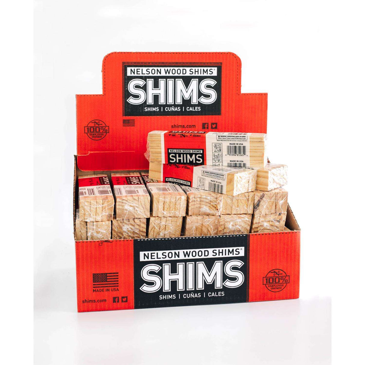 Nelson Wood Shims 0.3125-in x 1.375-in x 7.875-in 12-Pack Pine Wood Shim