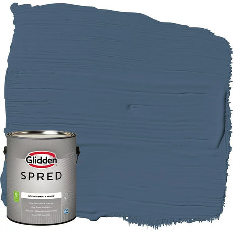 Pintura para pared interior Glidden Spred Grab-N-Go, fiordo azul, (plana, 1 galón) 