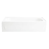 Mansfield Pro-Fit Steel 30-in W x 60-in L White Porcelain Enameled Steel Right Drain Alcove Soaking Bathtub