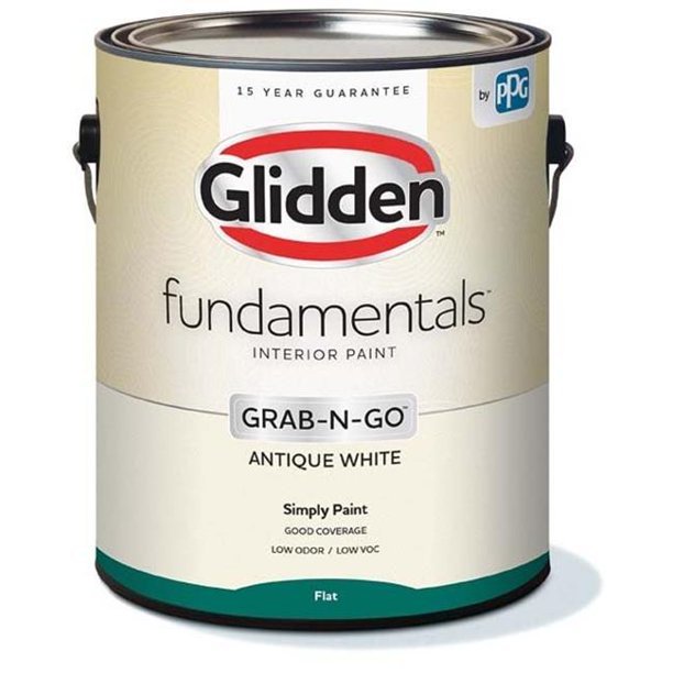 Glidden Fundamentals Grab-N-Go, flach (Antikweiß, 1 Gallone)