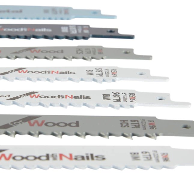 Bosch®  7-Pack Bi-Metal Wood/Metal Cutting Reciprocating Saw Blade Set