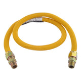 Eastman 5/8″ OD Yellow Epoxy Coated Stainless Steel Gas Connector (48" Length)