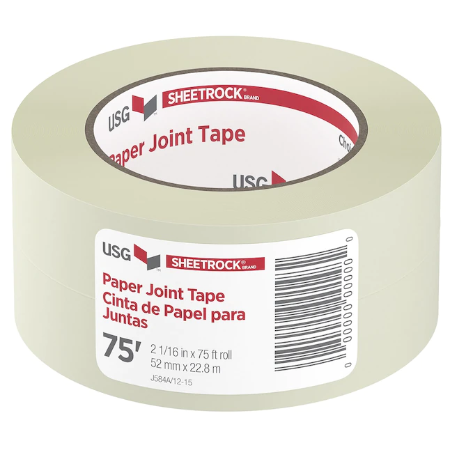 USG Sheetrock Paper Joint Tape - 2" x 75Ft