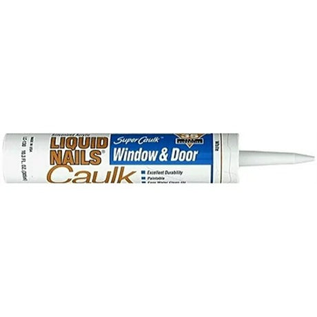 Liquid Nails Window & Doors Super Caulk (White, 10.1oz)