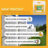 Mezcla para postes de valla de poliuretano Sika (contenido neto real: 33 onzas líquidas)