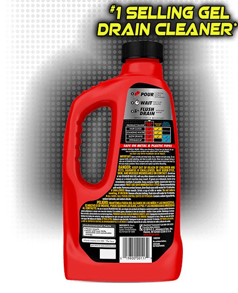 Limpiador de espuma de drenaje, removedor líquido de obstrucciones y  limpiador de drenaje de cabello, limpiador rápido de inodoro, removedor de