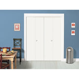ReliaBilt 30-in x 80-in White Flush Hollow Core Primed Hardboard Bifold Door