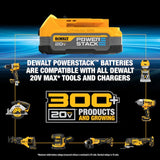 Kit combinado de herramientas eléctricas sin escobillas DeWalt 20V MAX de 2 herramientas con estuche blando (2 baterías y cargador incluidos)