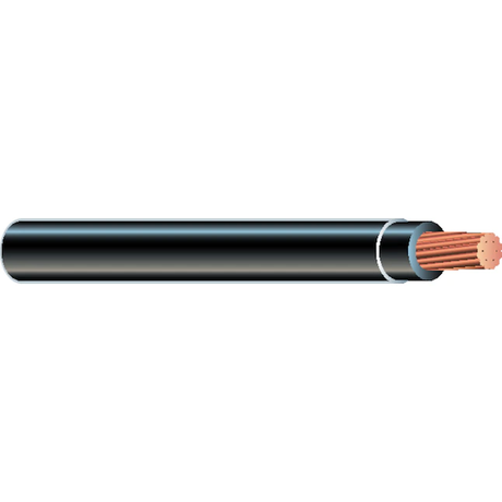Southwire Cable THHN de cobre negro trenzado 10 AWG de 500 pies