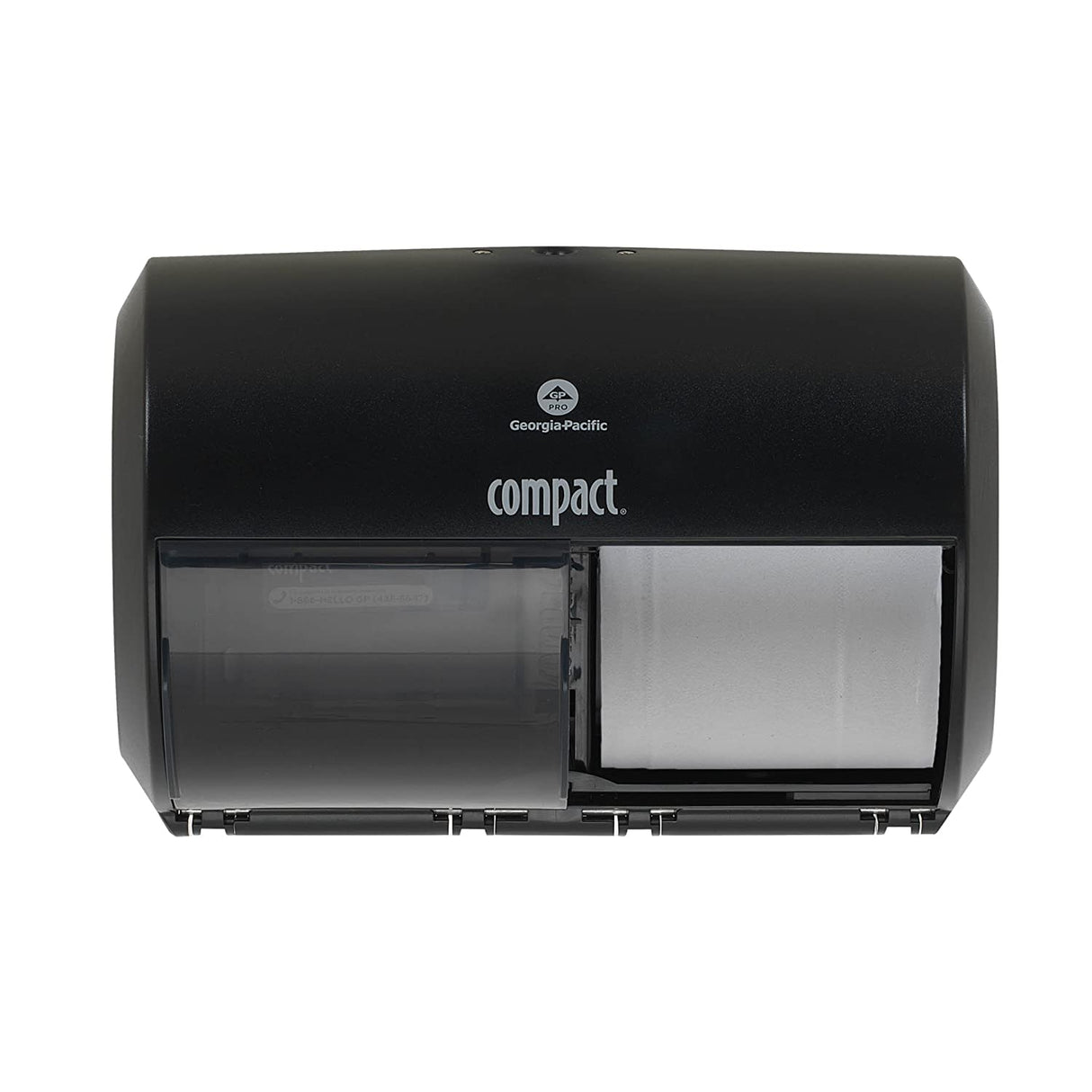 Compact 2-Roll Side-by-Side Coreless Toilet Paper Dispenser