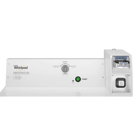 Whirlpool Commercial 7.4-cu ft Coin-Operated Electric Commercial Dryer (White)
