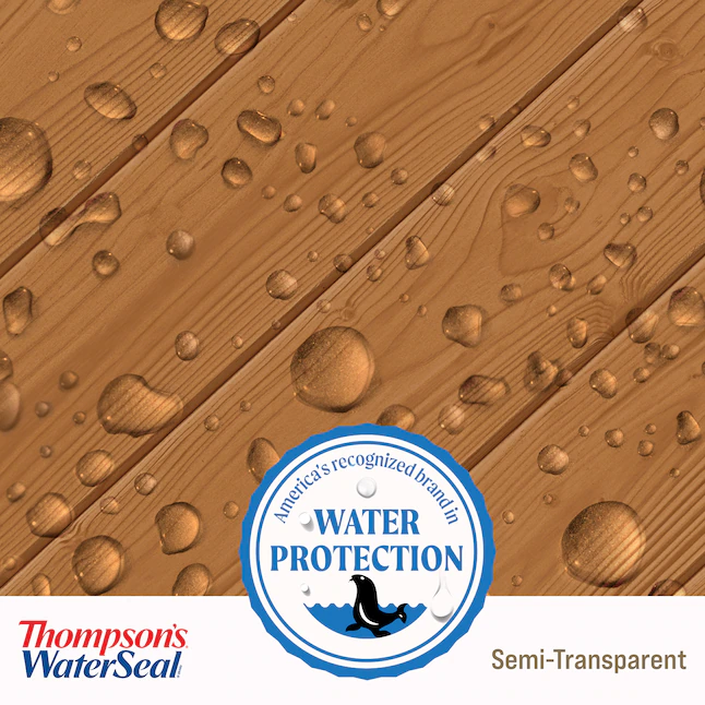 Thompson's WaterSeal Signature Series Vorgetönter halbtransparenter Holzbeize und Versiegeler für den Außenbereich in Harvest Gold (1 Gallone)