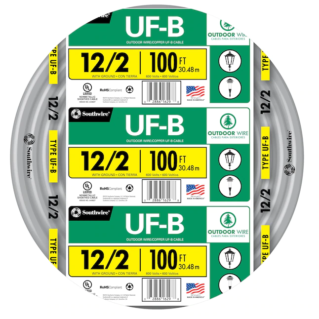 Southwire 100-ft 12 / 2 Solid UF Wire
