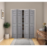 ReliaBilt Colonist 36-in x 80-in White 6-panel Hollow Core Primed Molded Composite Bifold Door