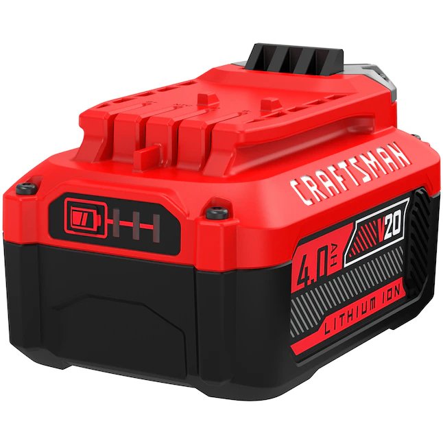 CRAFTSMAN V20 4 amperios-hora; Kit de batería de litio para herramientas eléctricas (cargador incluido)