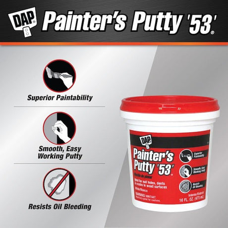 DAP 12244 Painters Putty '53' - 1 Quart (32-fl oz)