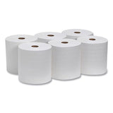 Rollos de toallas de papel enrolladas Marathon, color blanco (700 pies/rollo, 6 rollos)