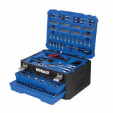 Kobalt®  257-Piece Standard (SAE) and Metric Polished Chrome Mechanics Tool Set (1/4-in; 3/8-in; 1/2-in) with Hard Case