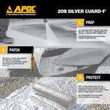 APOC Silver Guard-F Revestimiento de techo reflectante de aluminio de 4.75 galones (garantía)