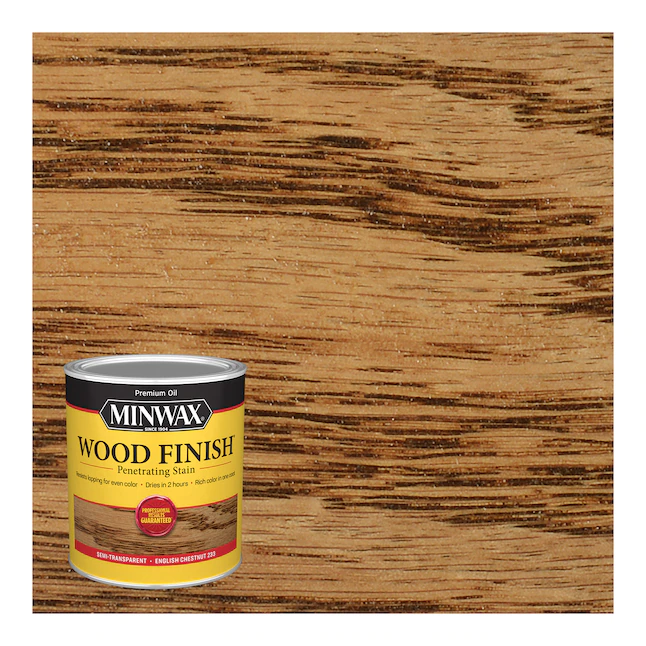 Minwax  Wood Finish Oil-Based English Chestnut Semi-Transparent Interior Stain (1-Quart)