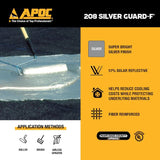 APOC Silver Guard-F 4.75-Gallon Aluminum Reflective Roof Coating (Warranty)
