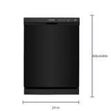 Frigidaire Front Control 24-in Built-In Dishwasher (Black)