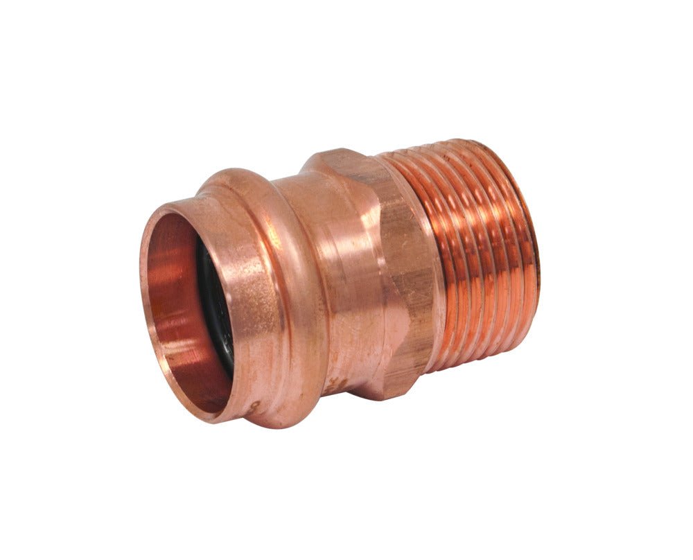 1 in. x 1 in. Copper Press x MPT Pressure Male Adapter
