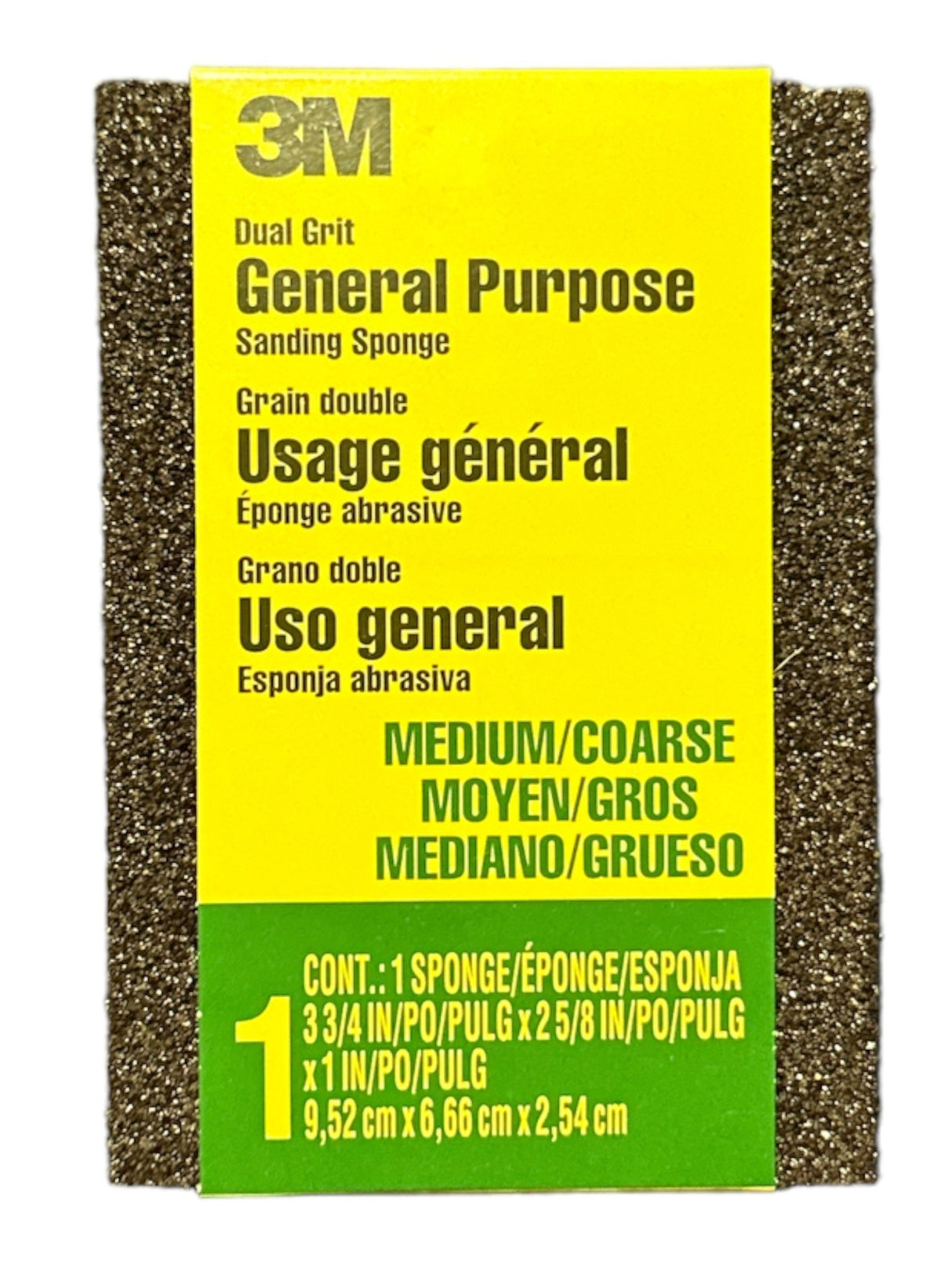 3M General Purpose Sanding Sponge (Medium/Coarse Grit)