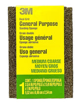 3M General Purpose Sanding Sponge (Medium/Coarse Grit)