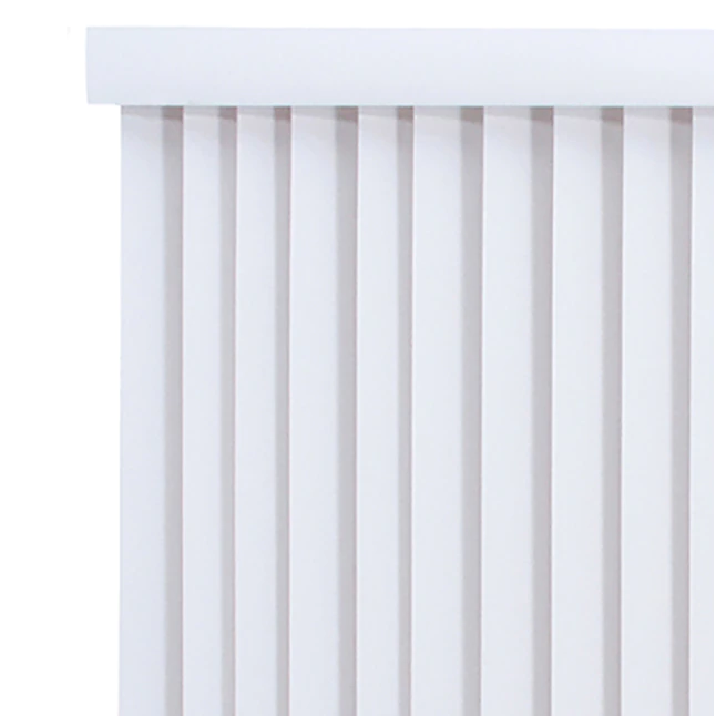 Project Source 3.5-in Cordless White Vinyl Room Darkening Vertical Blinds ( 104-in x 84-in)