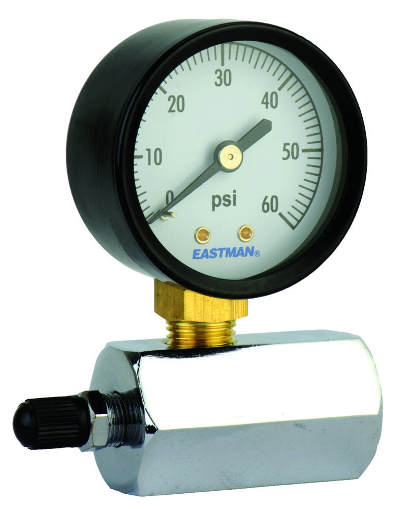 Manómetro de prueba de presión Eastman - Cara de 2 ″ - 0-60 PSI