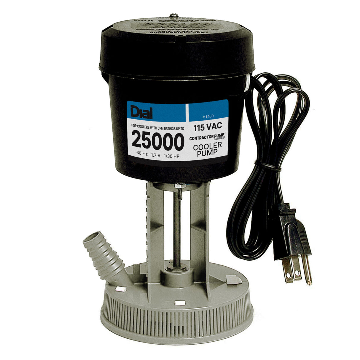 Dial 25,000 CFM 115V Evaporative Cooler Pump with Cord