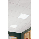 Armstrong Ceilings Textured Contractor 24-in x 24-in 16-Pack White Fissured 15/16-in Drop Ceiling Tile