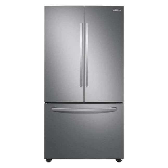 Refrigerador Samsung de 28.2 pies cúbicos con puerta francesa y dispensador de hielo de acero inoxidable