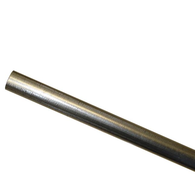 Poste de cerca de línea de acero galvanizado plateado de 7 pies de alto x 2 pulgadas de ancho 