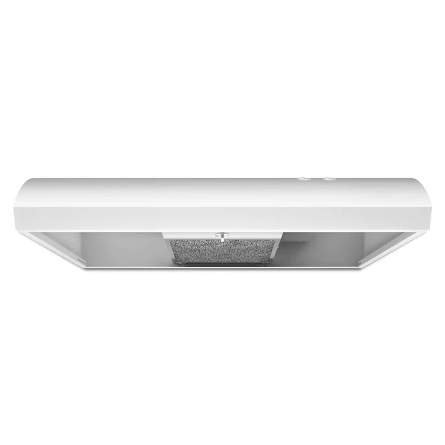 Whirlpool  30-in Ductless White Undercabinet Range Hood with Charcoal Filter