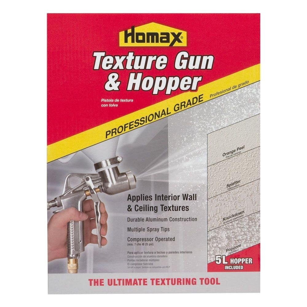 Pistola de textura y tolva de grado profesional Homax 4670