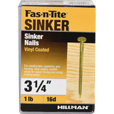 Fas-n-Tite 3-1/4-in Vinyl-coated Smooth Sinker Nails (60-Per Box)